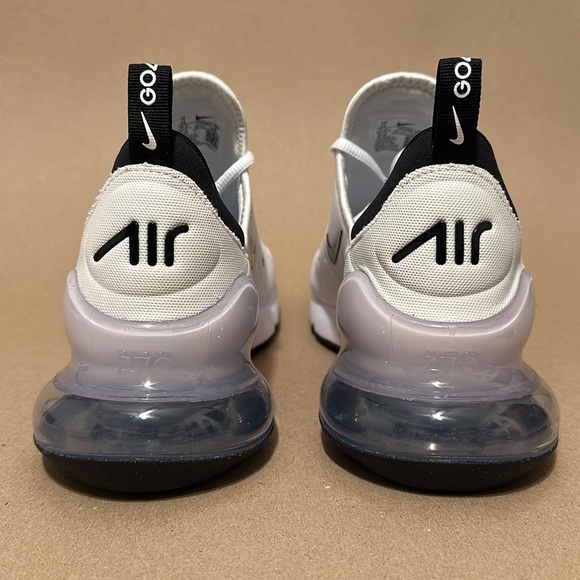 Nike Mens Air Max 270 Golf Shoes White Black Pure Platinum - Picture 3 of 8